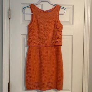 Orange Lace Dress